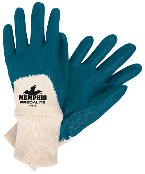 Predalite® Nitrile Coated Work Glove with Soft Interlock Lining - Spill Control